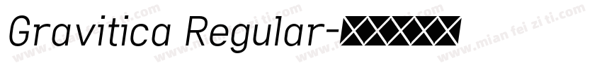 Gravitica Regular字体转换